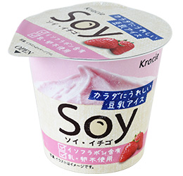 【冷凍】豆乳アイス イチゴ 100ml × 6個